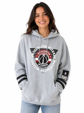 Washington Wizards Womens Hoodie Size Large Sweatshirt Gray UNK Brand NBA New